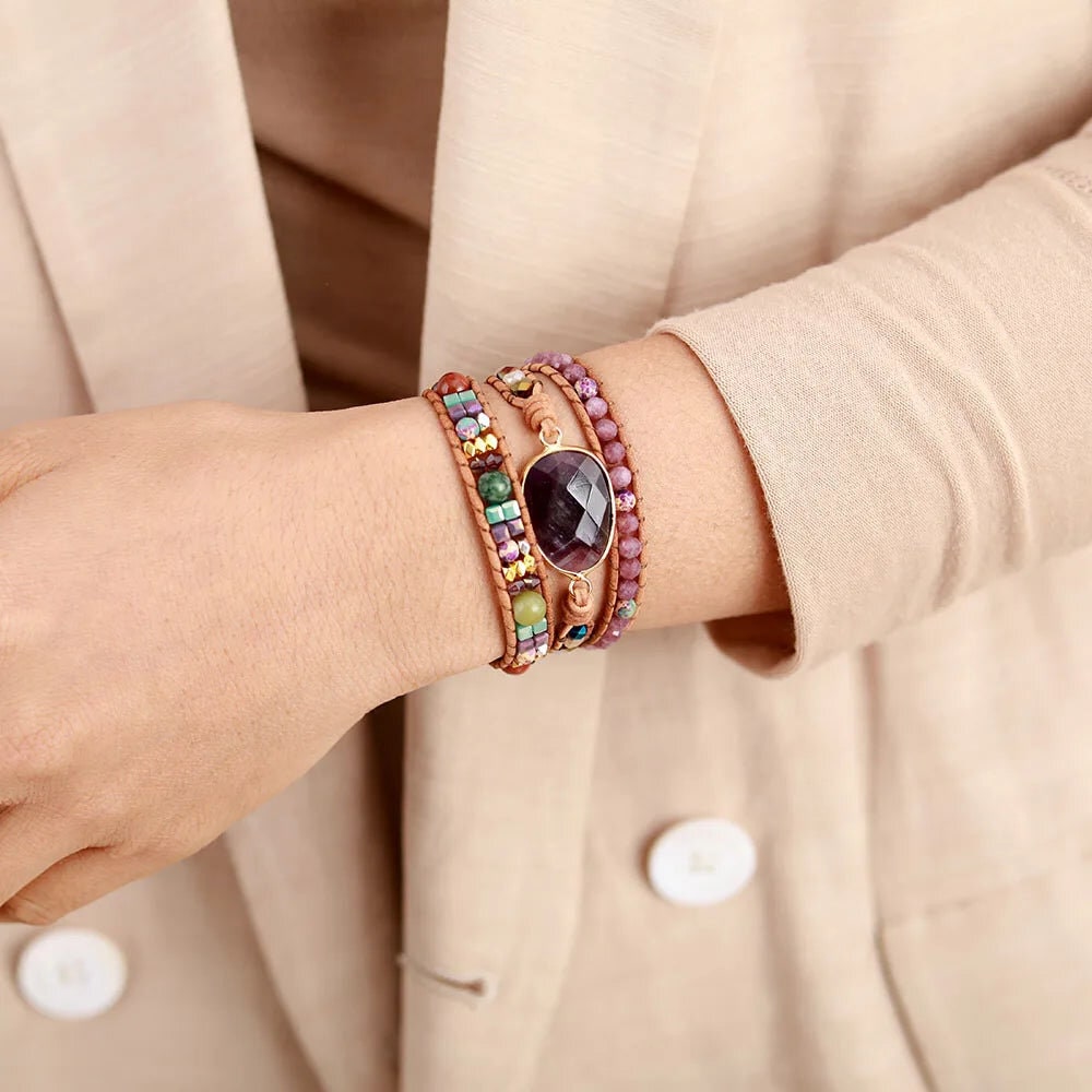 Bohemian Amethyst Bracelet