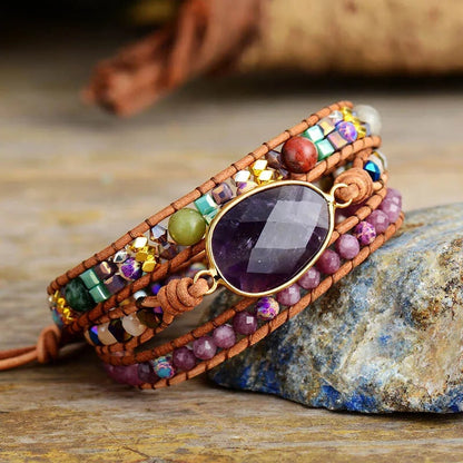 Bohemian Amethyst Bracelet