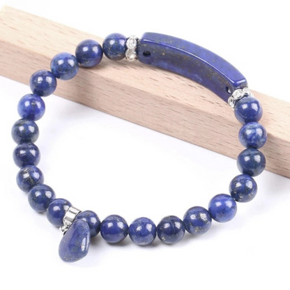Lapis Lazuli Heart Bracelet
