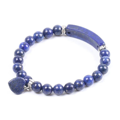 Lapis Lazuli Heart Bracelet