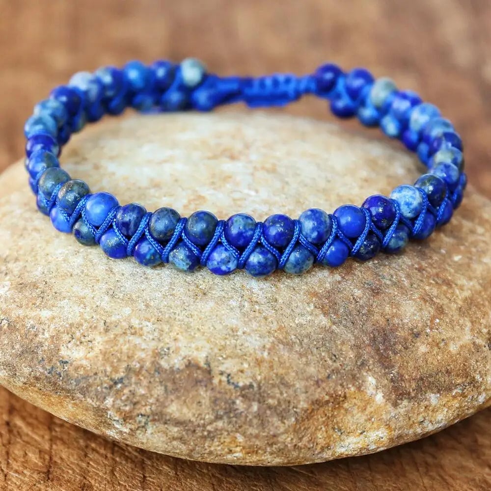 Braided Lapis Lazuli Bracelet