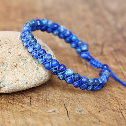 Braided Lapis Lazuli Bracelet