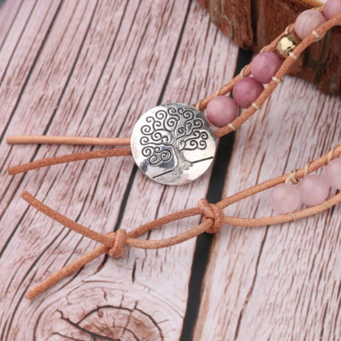 Bohemian Rose Quartz Bracelet