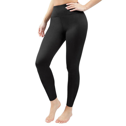 Leggings ajustados de cintura alta para mujer, acolchados y con forro polar, que mantienen el calor.