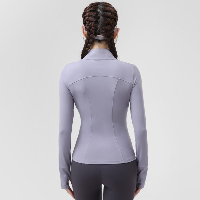 Ropa de yoga para exteriores de otoño, abrigo deportivo para mujer