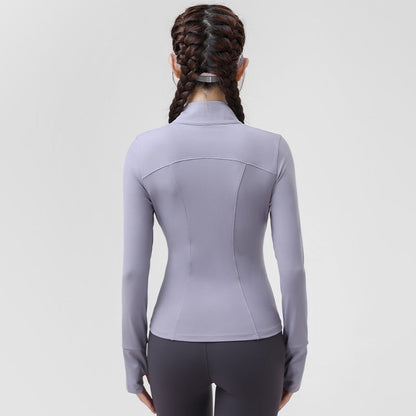 Ropa de yoga para exteriores de otoño, abrigo deportivo para mujer