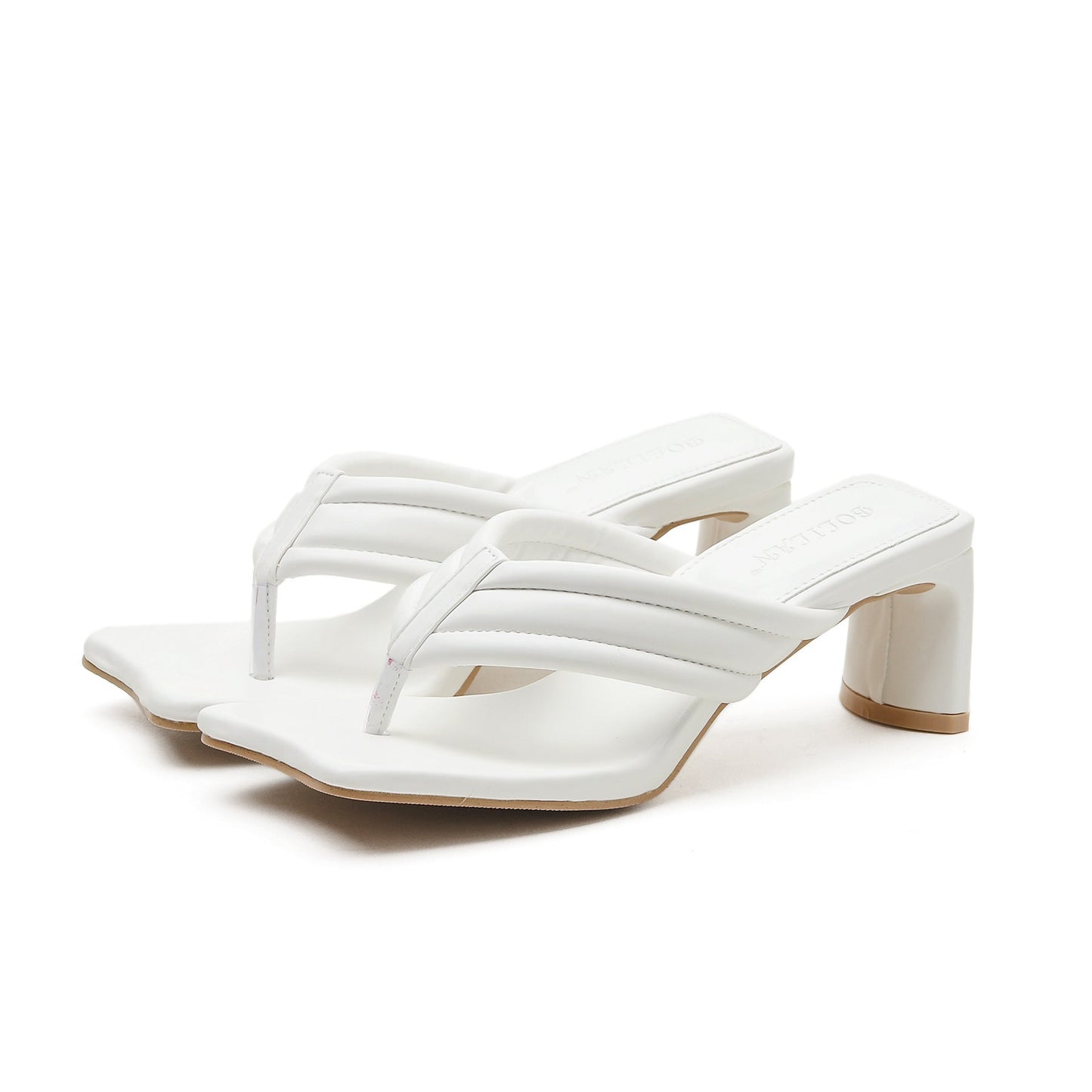 Women Wear High-heeled Sandals And Slippers Outside Summer