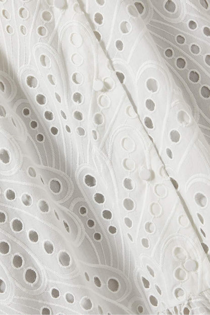 Vestido bustier midi de encaje bordado Dolly