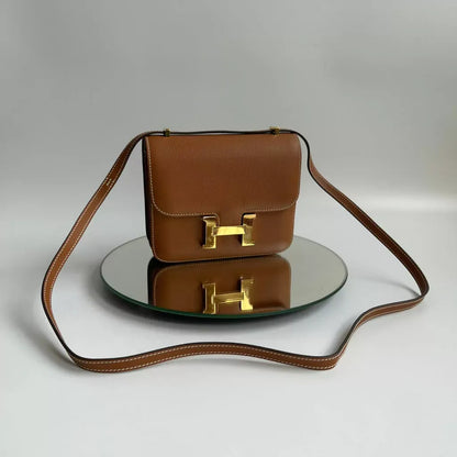 HMÈ Constance 18 Handtasche aus Epsom-Kalbsleder