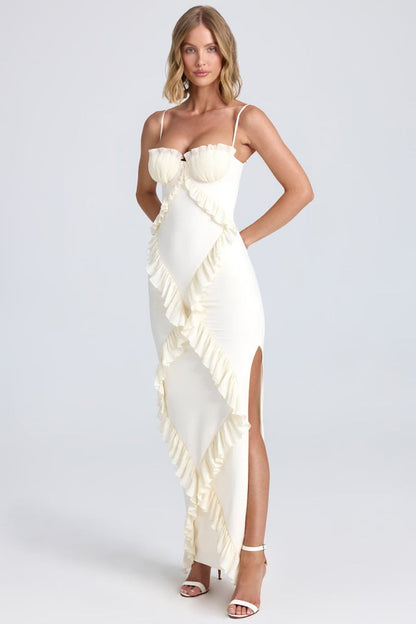 Ruffled Ruffle Maxi Dress