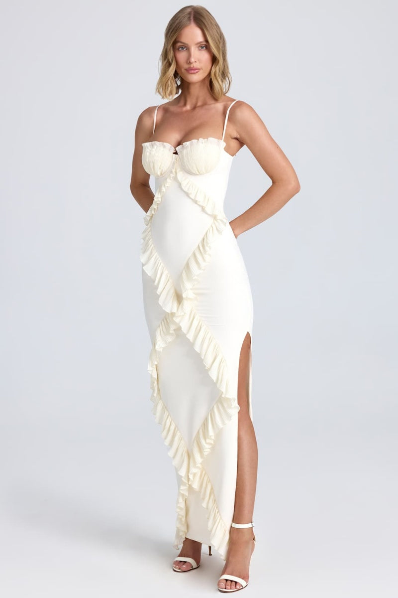 Ruffled Ruffle Maxi Dress