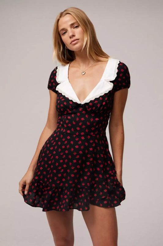 Minivestido floral Maeve en azul Kimchi