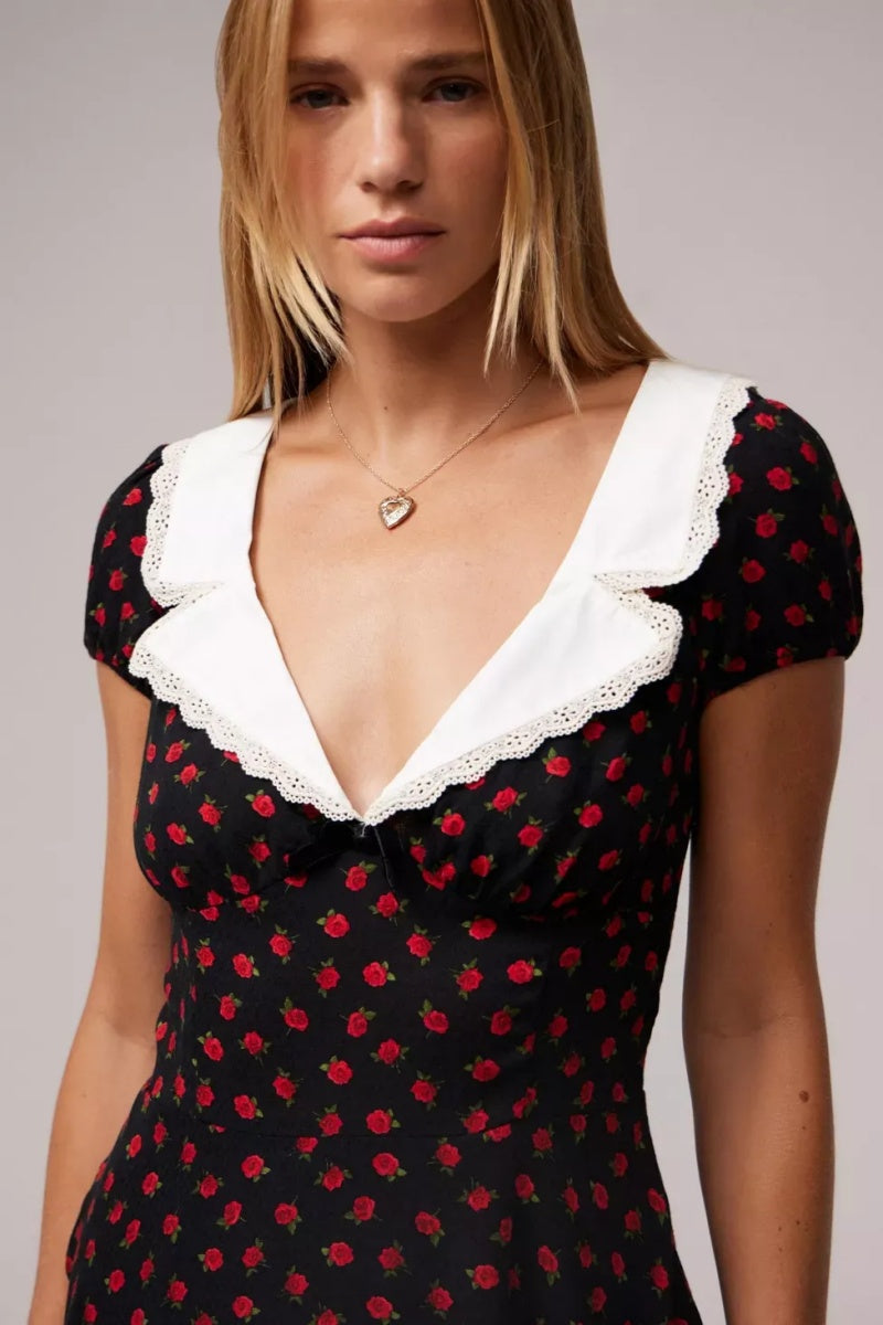 Minivestido floral Maeve en azul Kimchi