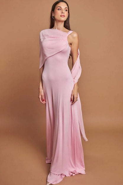 Rosa Elegante Maxikleider