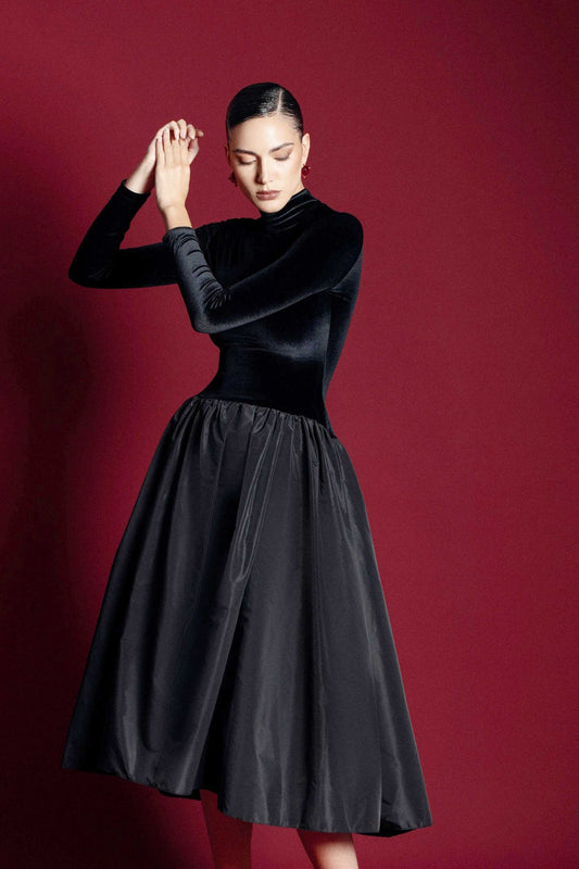 Florienne – Langärmliges Maxikleid