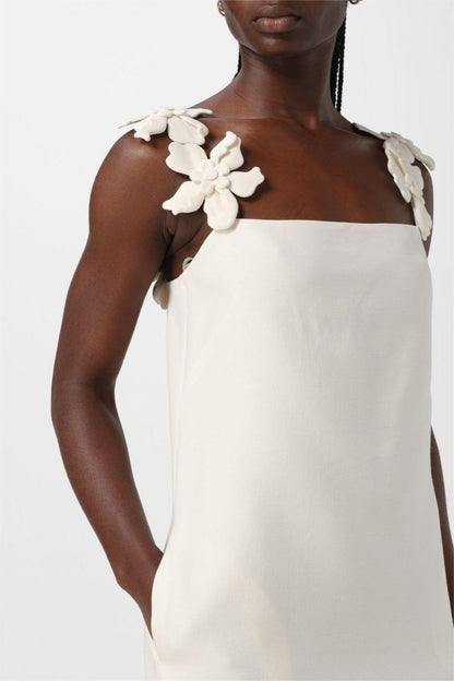 Vestido mini con tirantes de flores de Roberta