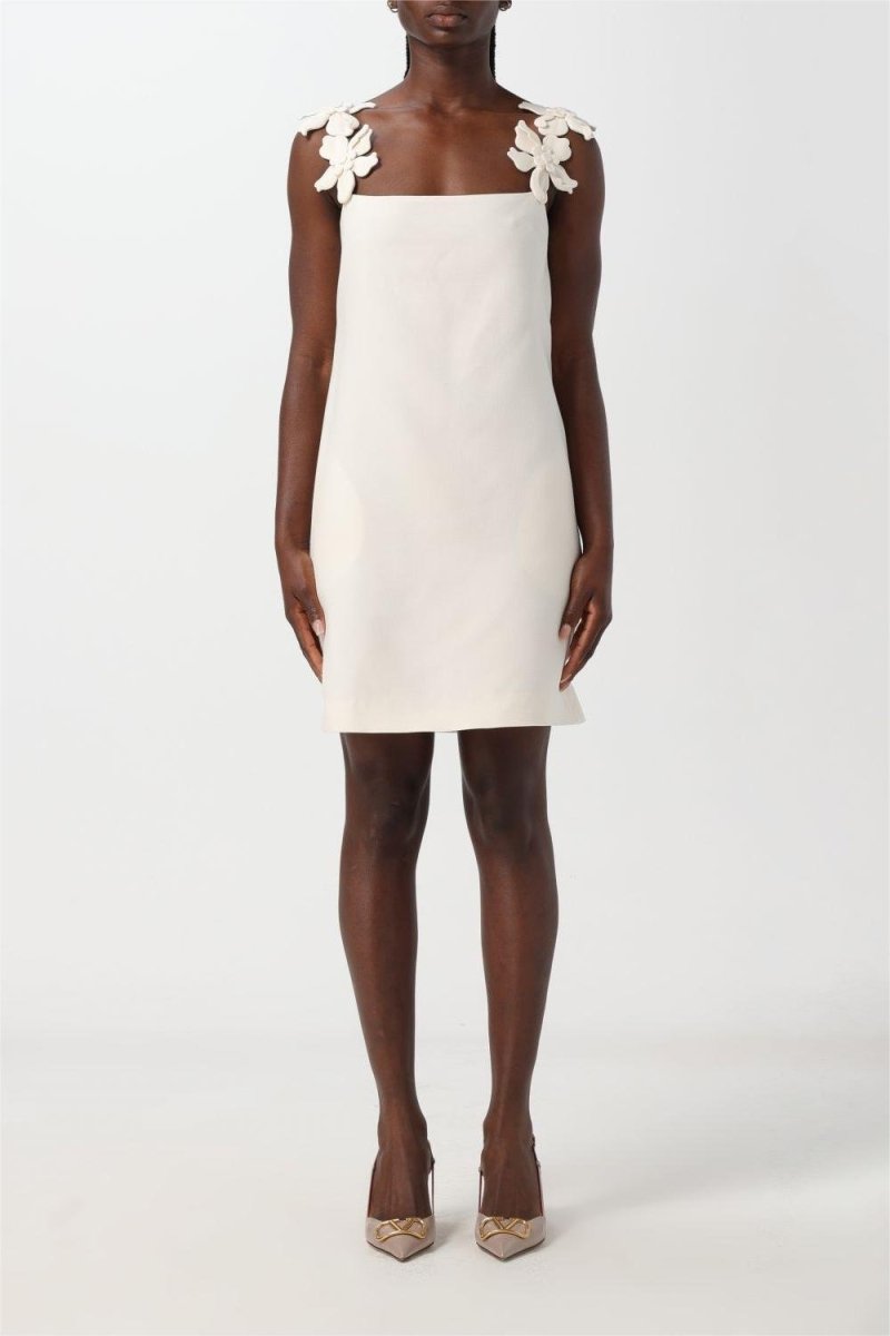 Vestido mini con tirantes de flores de Roberta